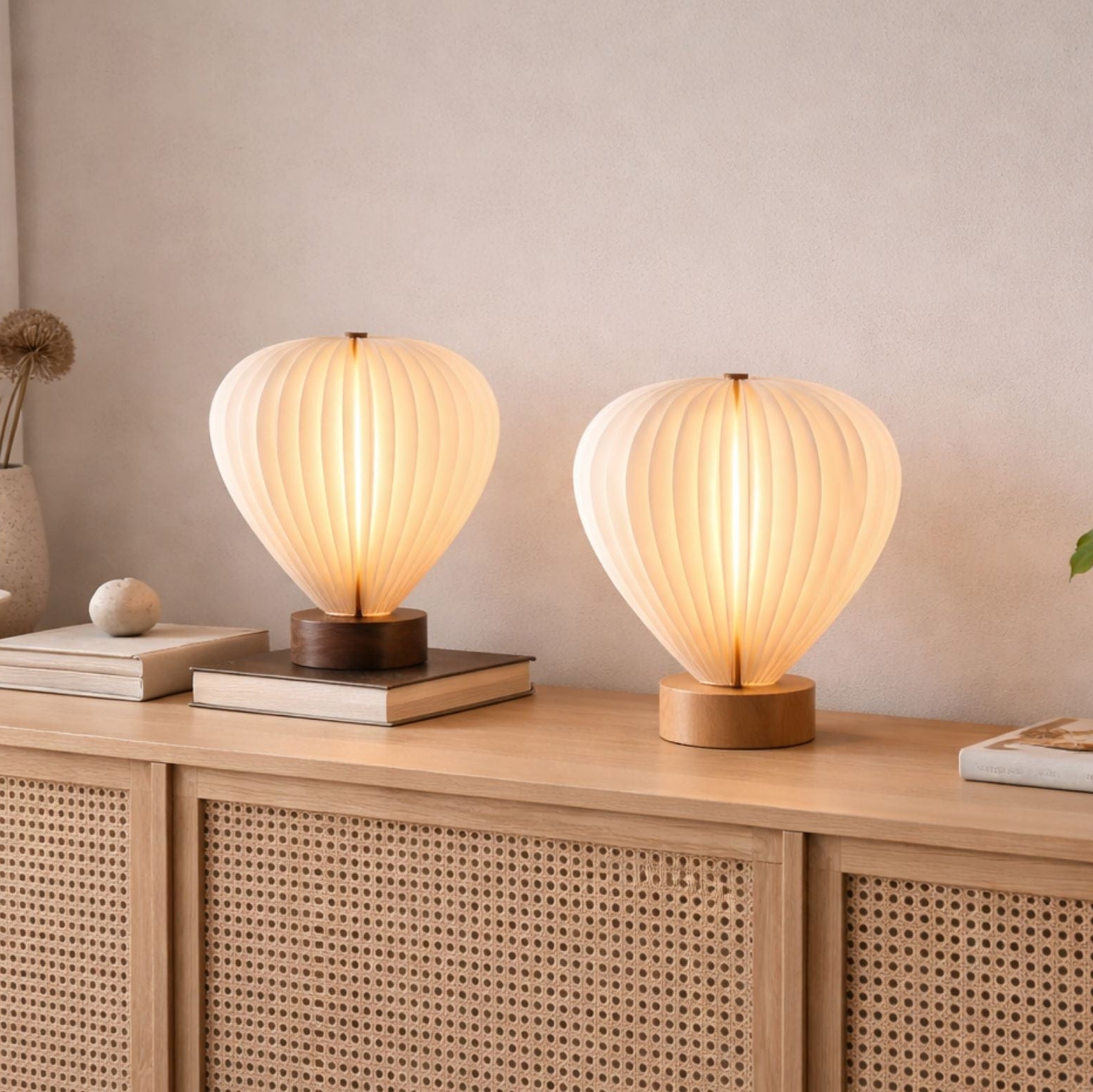 Gingko Aeris Balloon Light - Walnut Wood