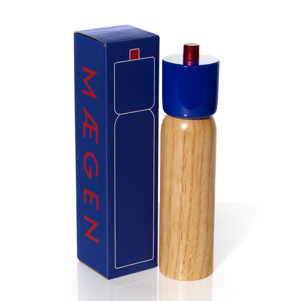 MÆGEN Salt & Pepper Grinder | Navy & Red - Small & Large