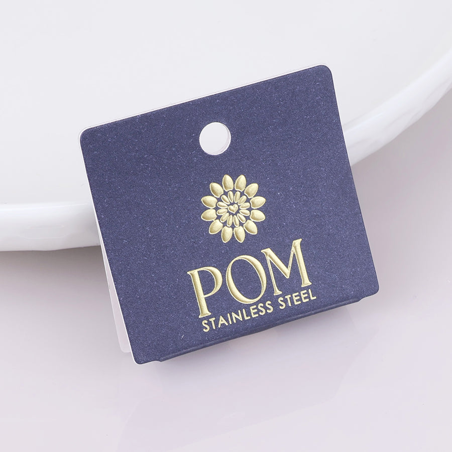 POM - Waterproof Gold Plated Layered Chains & Diamond Charms Bracelet