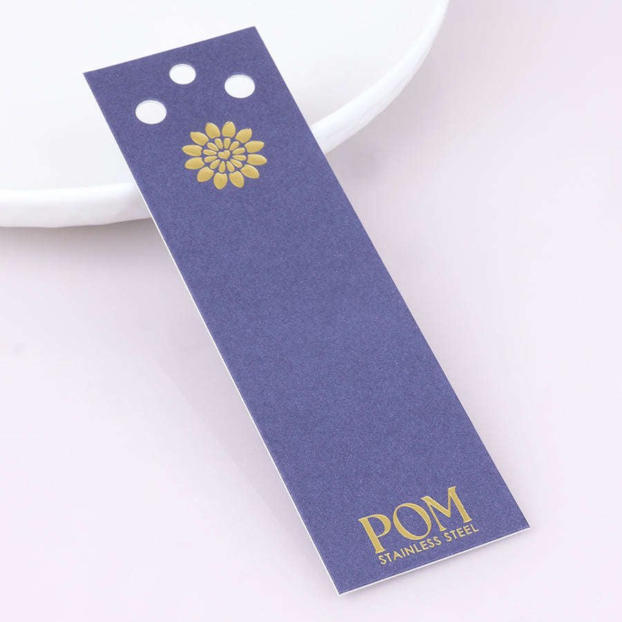 POM - Waterproof Gold Plated Layered Chains & Diamond Charms Necklace