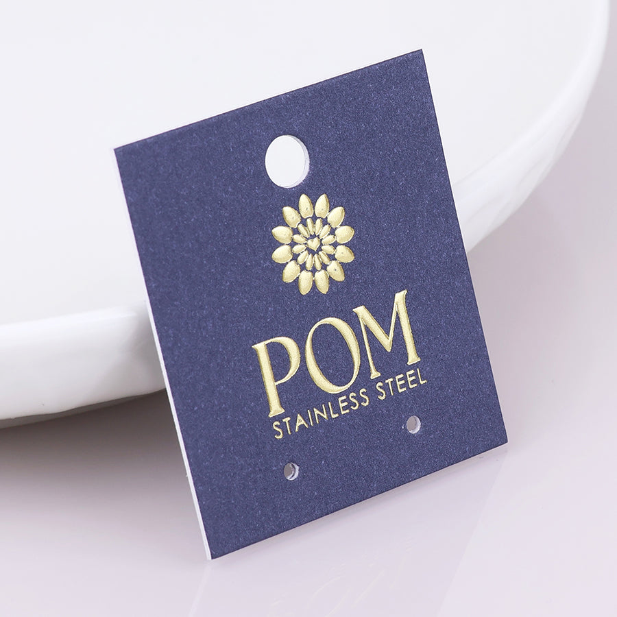 POM - Waterproof Gold Plated Hoop & Retro Flower Earrings