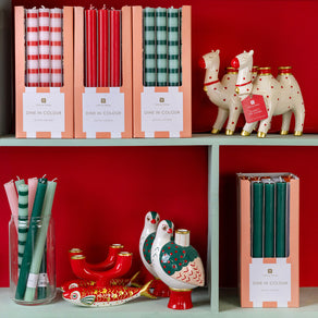 Hand-Painted Bird Ceramic Candle Holder - 20cm