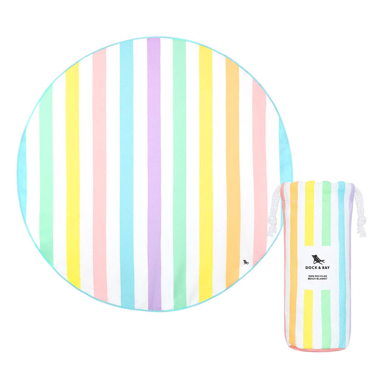 Dock & Bay Quick Dry Round Towels - Unicorn Waves