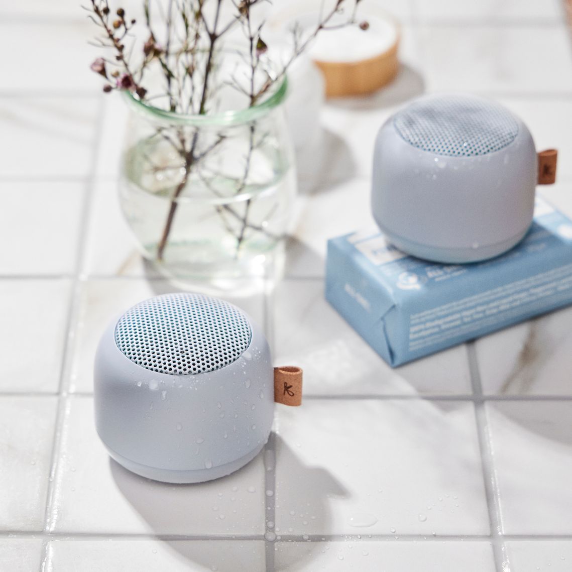 aLIGHT Bluetooth Speaker & Light by Kreafunk - Cloudy Blue