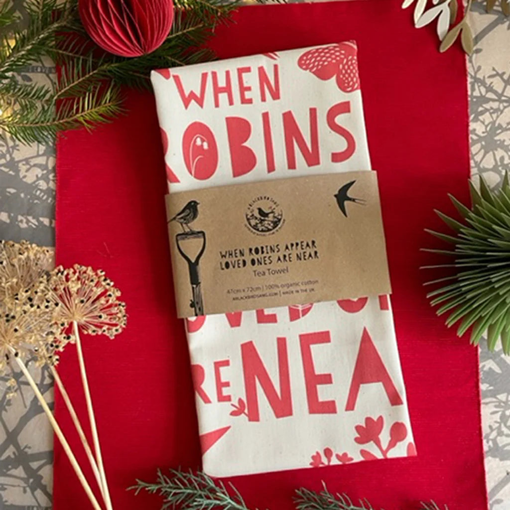 Tea-Towel When Robins Appear