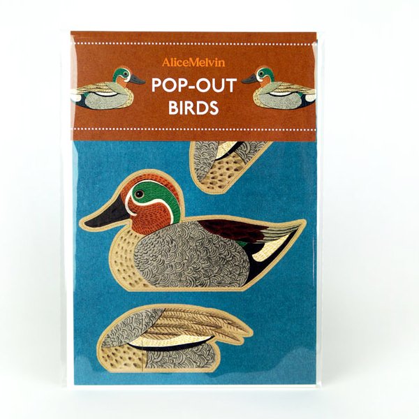 Teal Pop-Out Card by Alice Melvin