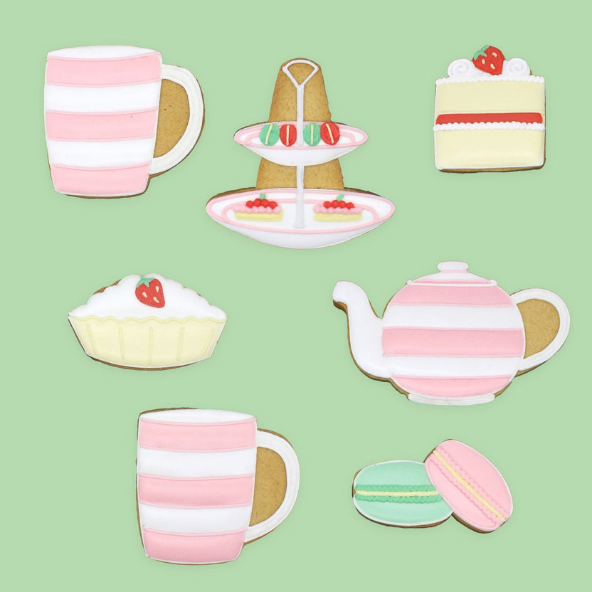 Biscuiteers x Cornishware Time for Tea Biscuit Tin