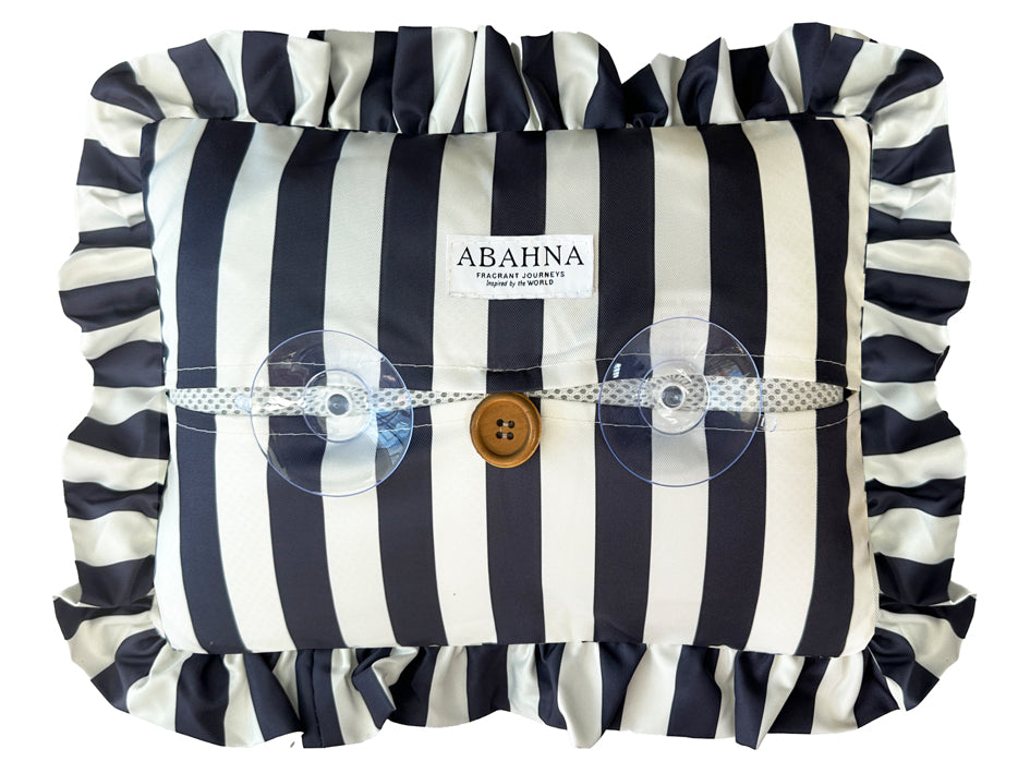 Abahna Bath Pillow - Charcoal Grey & White