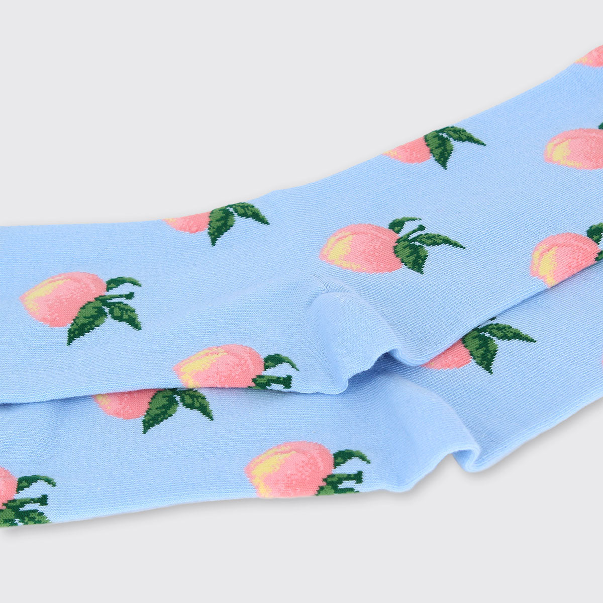 Millie Mae - Peach Socks - Blue