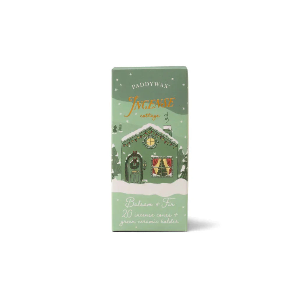 Paddywax Ceramic Village Incense Holder - Balsam & Fir