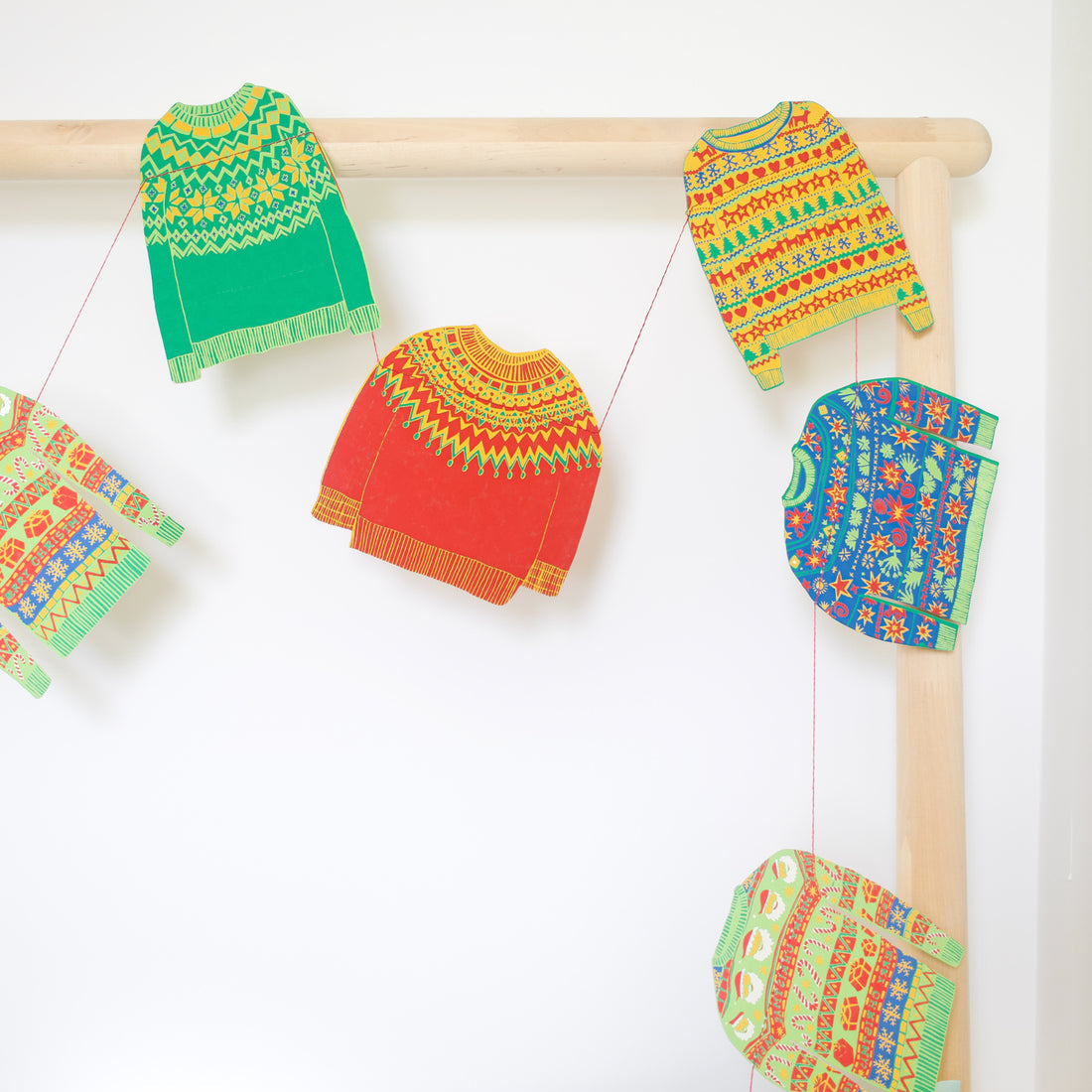 Christmas Jumpers Sewn Garland