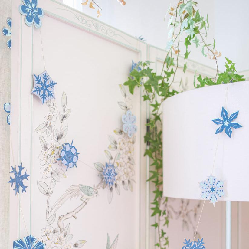 Snowflakes Sewn Garland