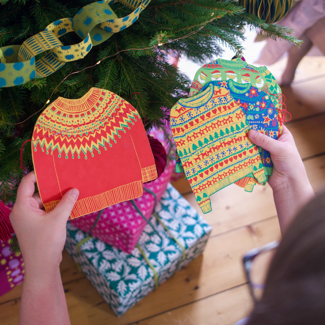 Christmas Jumpers Sewn Garland
