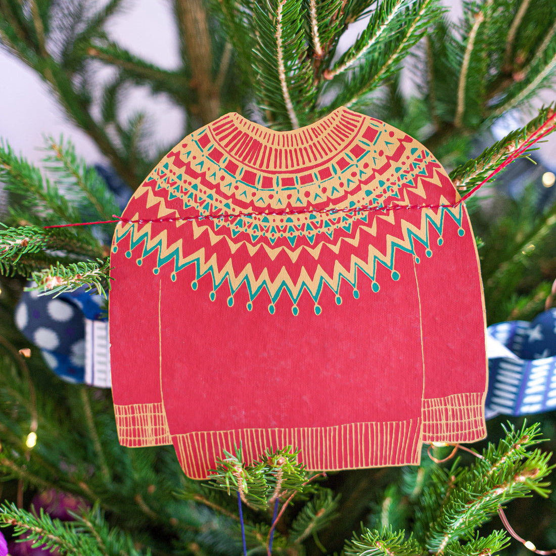 Christmas Jumpers Sewn Garland