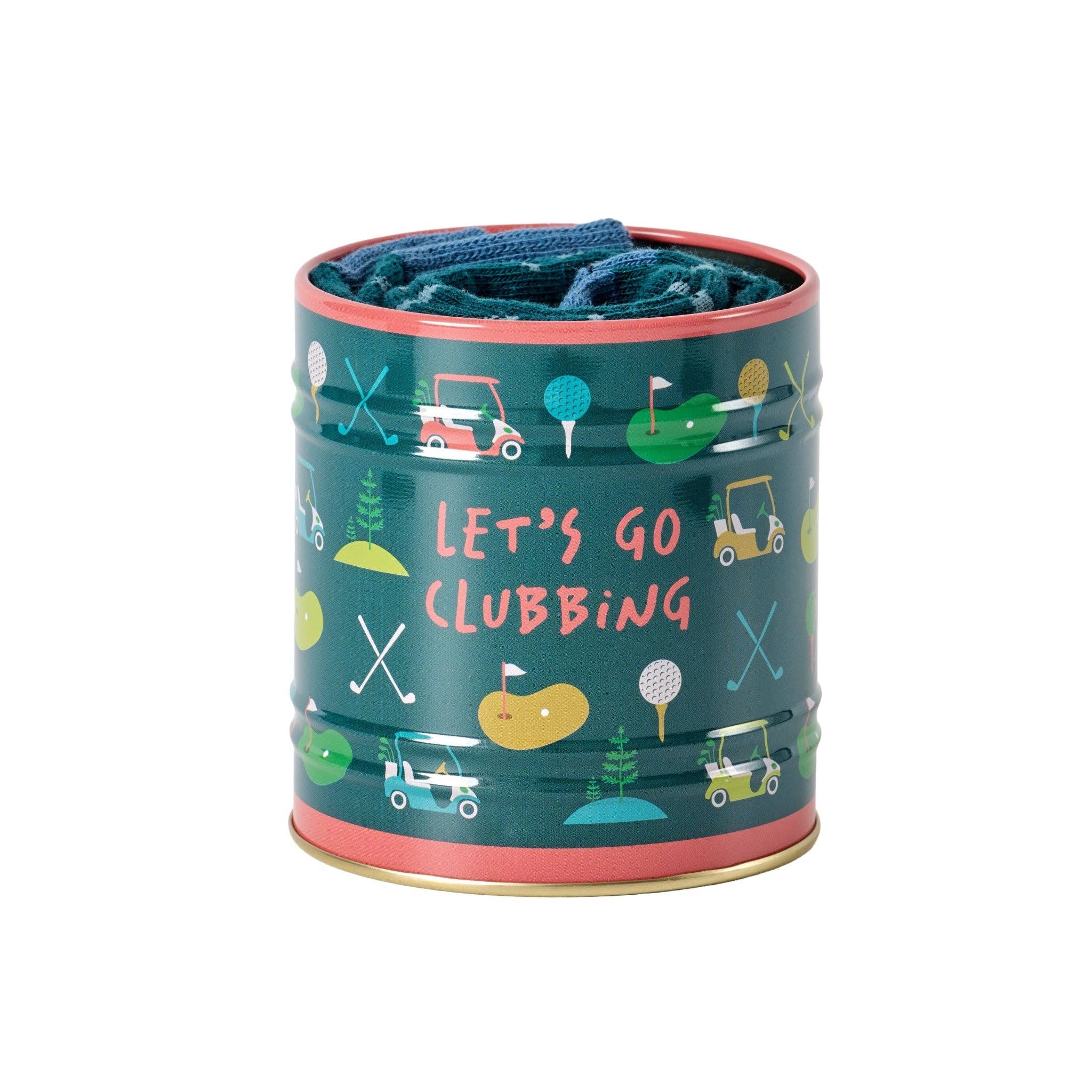 Golf Socks in a Tin