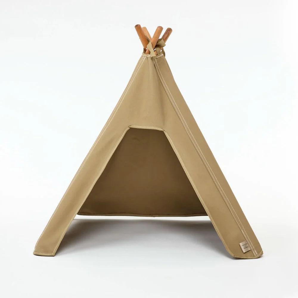 Pooch & Paws - Dog Teepee - Light Sand