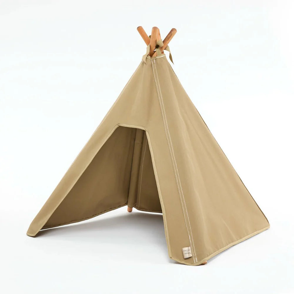 Pooch & Paws - Dog Teepee - Light Sand