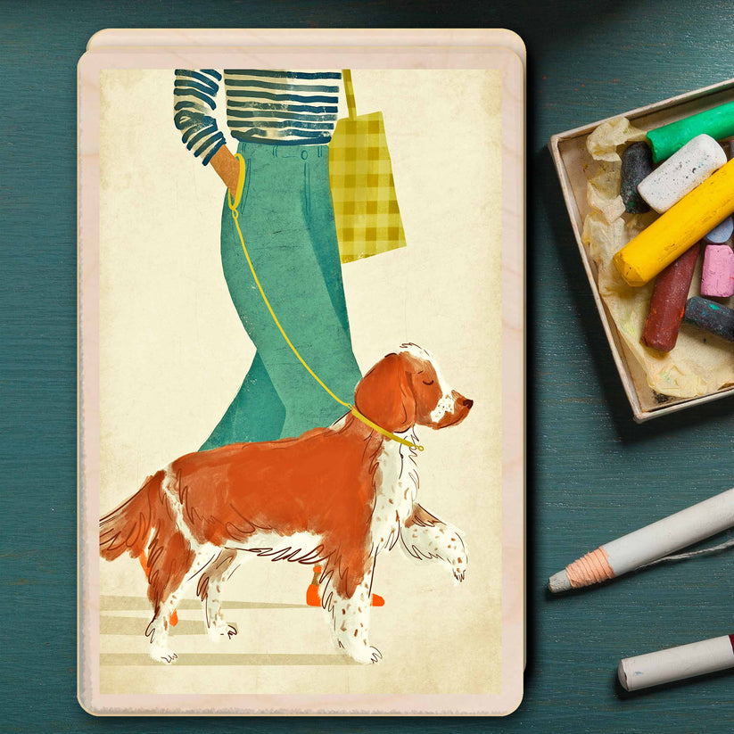 The Wooden Postcard Company - Spaniel Postcard