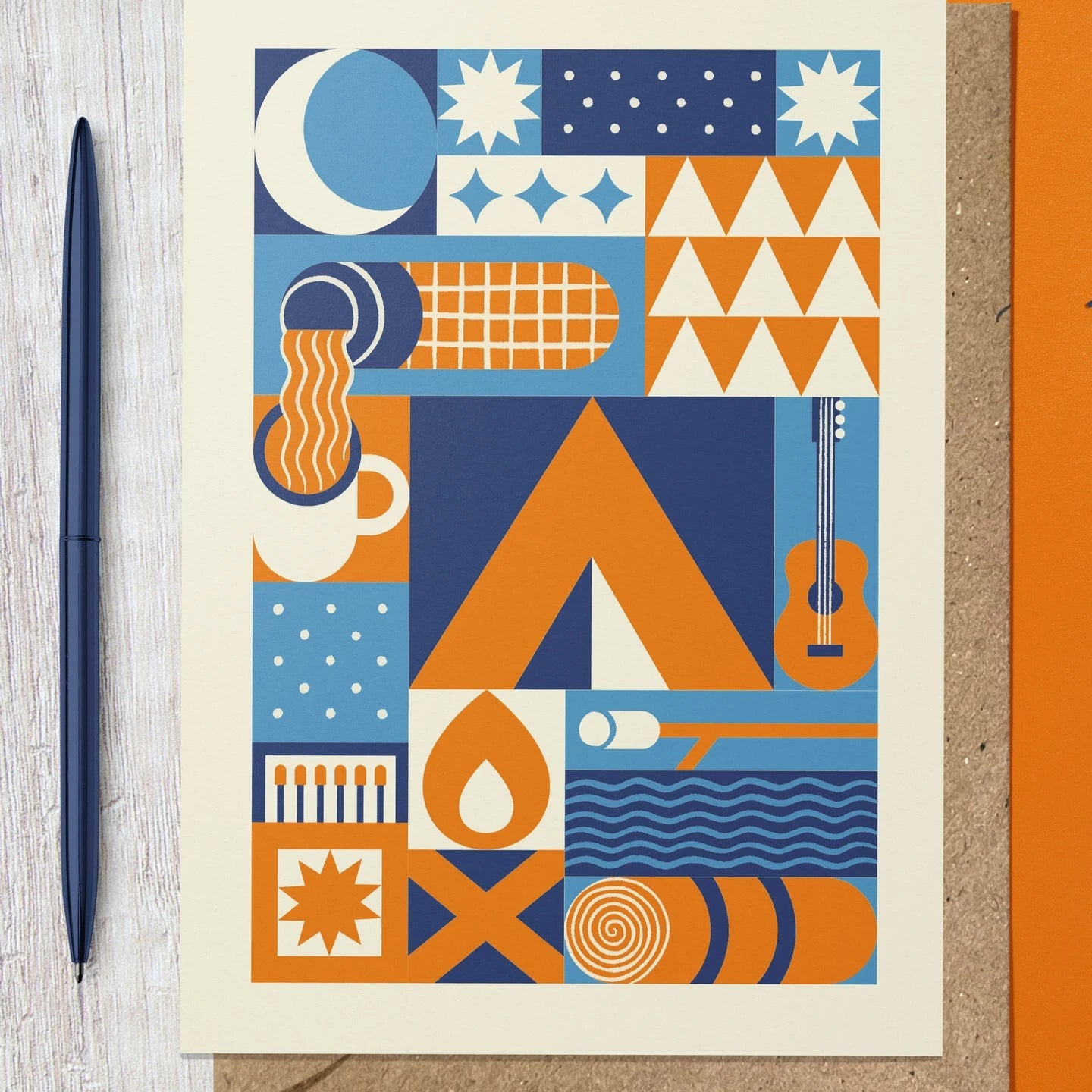 Wild Camping Reusable Art Card