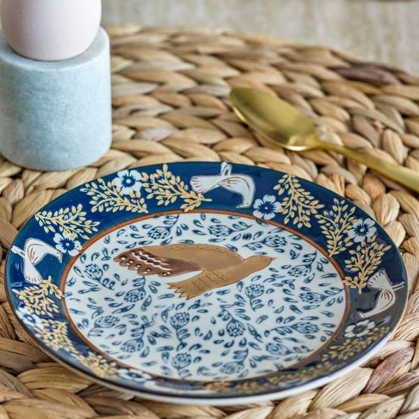 Bloomingvale Hezha Plate, Stoneware