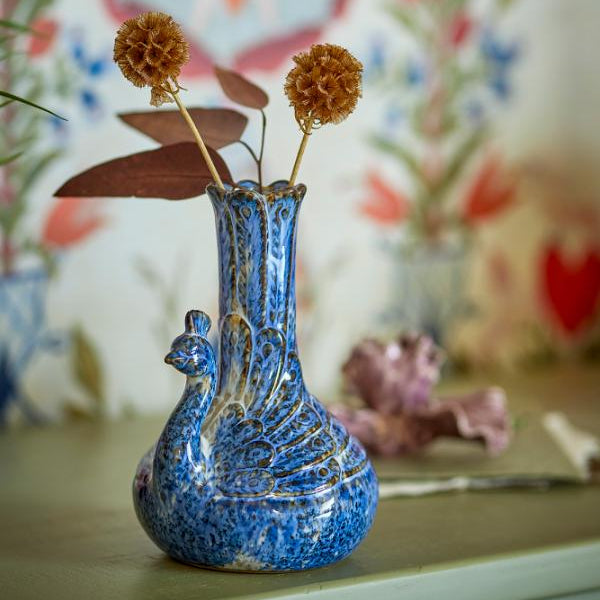Bloomingville Kali Vase, Blue