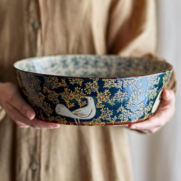 Bloomingvale Hezha Bowl 28cm Stoneware