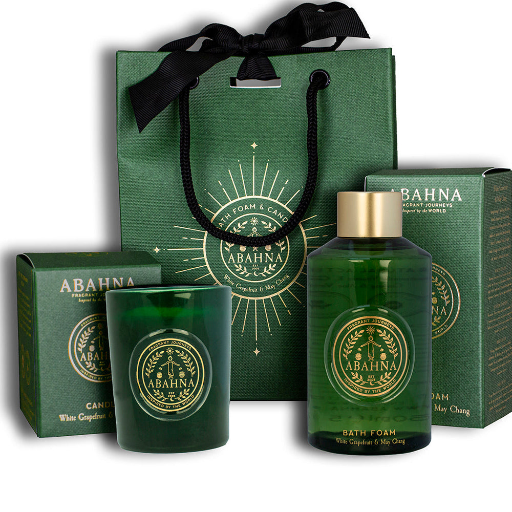 Abahna - Bathe by Candlelight - White Grapefruit & May Chang