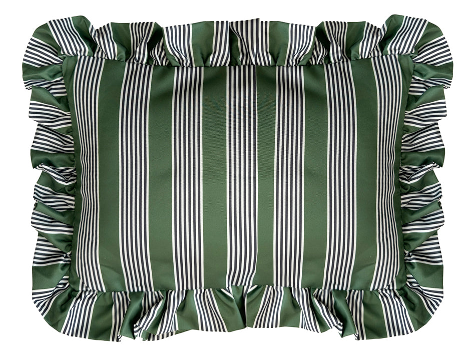 Abahna Bath Pillow - Charcoal Grey & Green