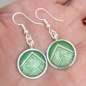 Monopoly Money Art Deco Earrings