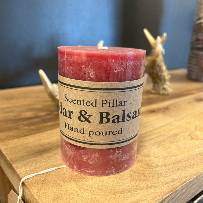 Pillar Candle & Holder Gift Box