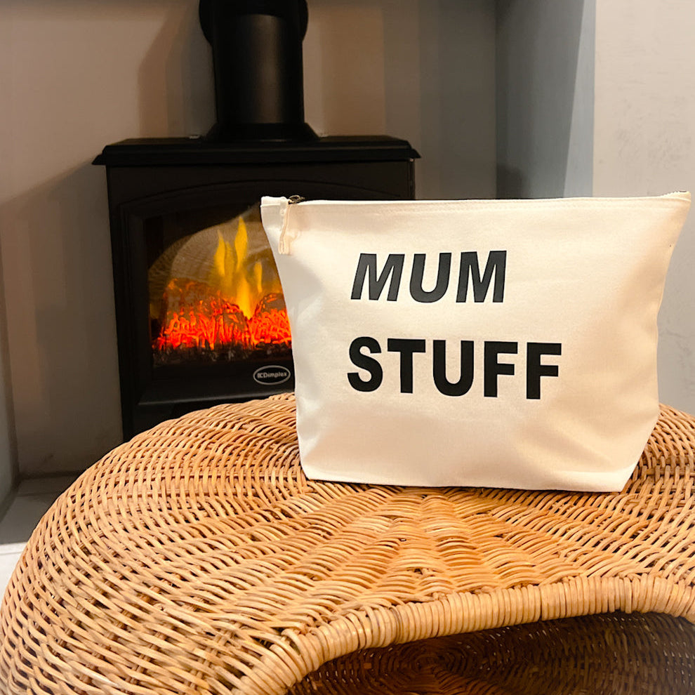 Mum Stuff Pouch - Natural