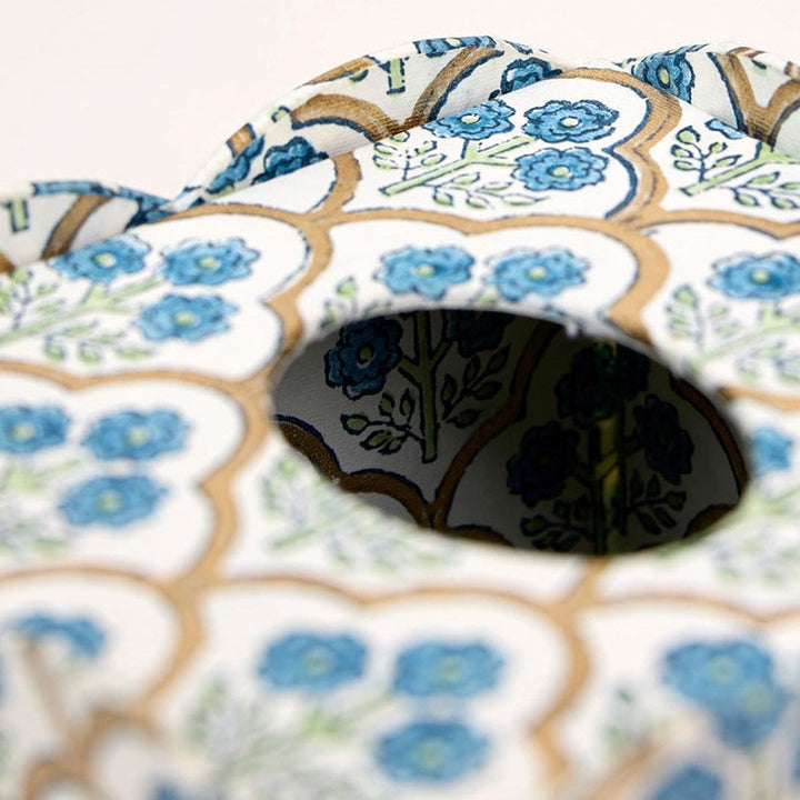 Paper Mirchi - Trellis Indigo Tissue Box