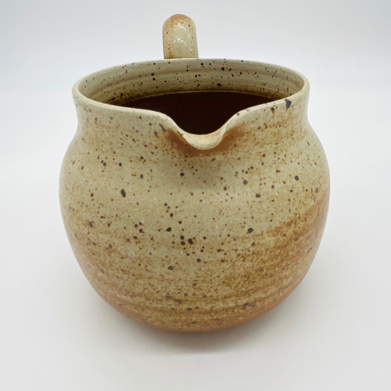 Studio Pottery Jug With Quirky Side Handle