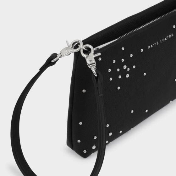 Nova Studded Wristlet Clutch Black - Katie Loxton