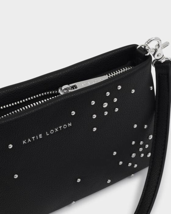Nova Studded Wristlet Clutch Black - Katie Loxton