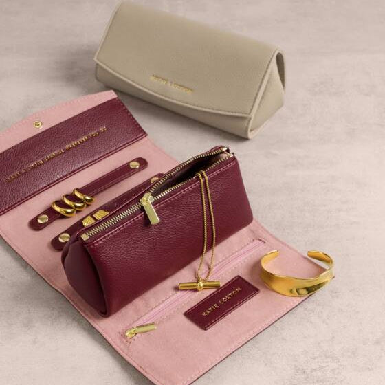 Travel Jewellery & Accessories Organiser - Light Taupe-  Katie Loxton