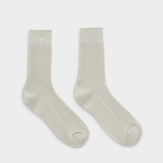 Gift Boxed Heart Off White Socks - Katie Loxton