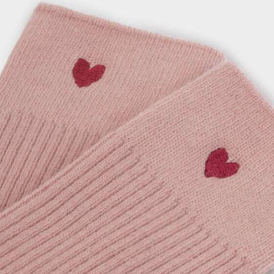Gift Boxed Heart Socks Blush Pink - Katie Loxton