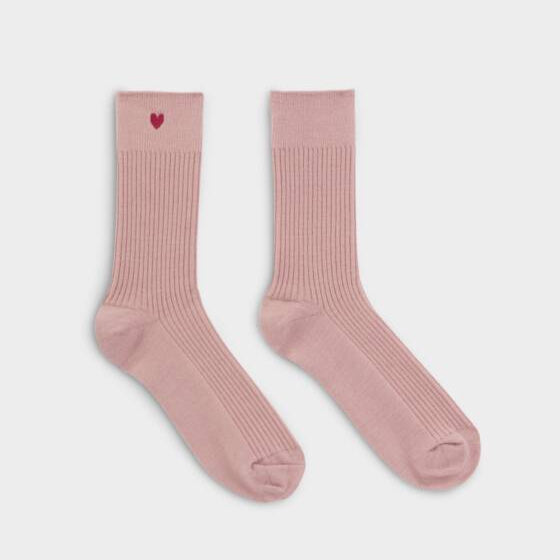 Gift Boxed Heart Socks Blush Pink - Katie Loxton