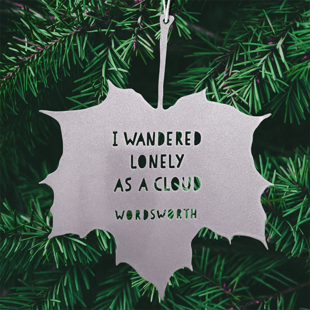 Leaf Quote - I Wandered Lonely as a Cloud