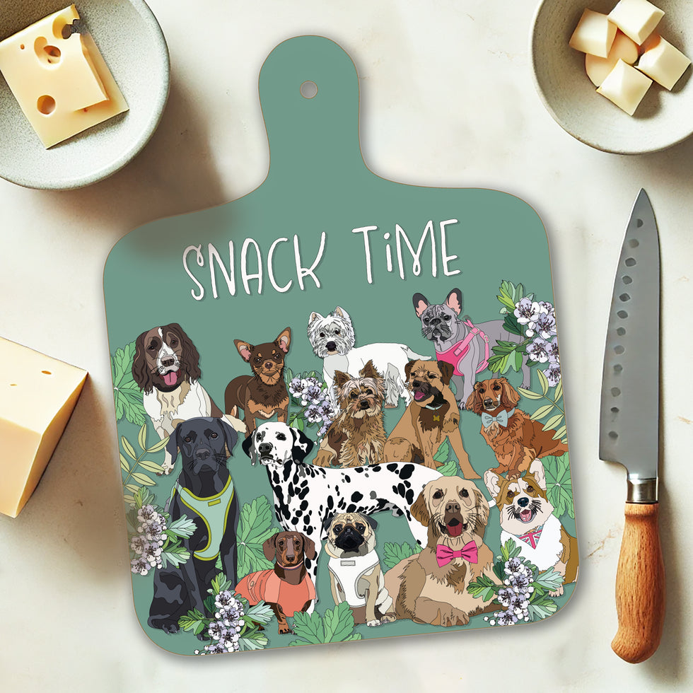 Mini Chopping Board Double Sided Walkies Dogs