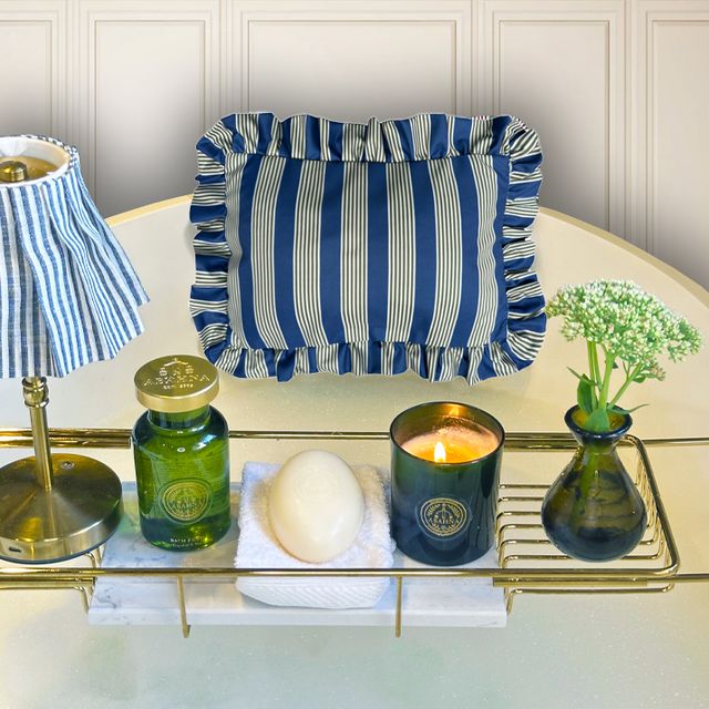Abahna Bath Pillow - Blue & Green