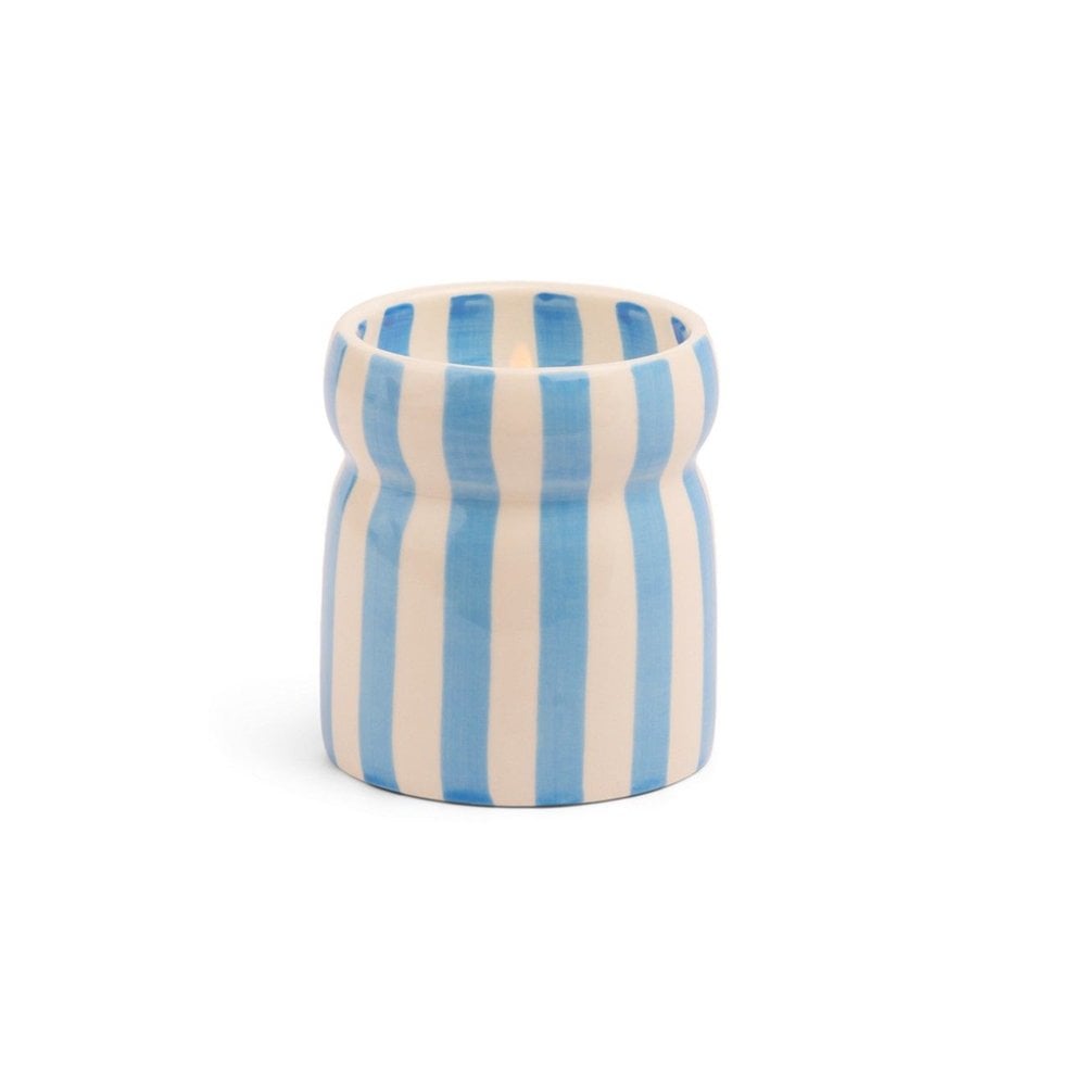 Cabana Blue Striped Lost at Sea Candle