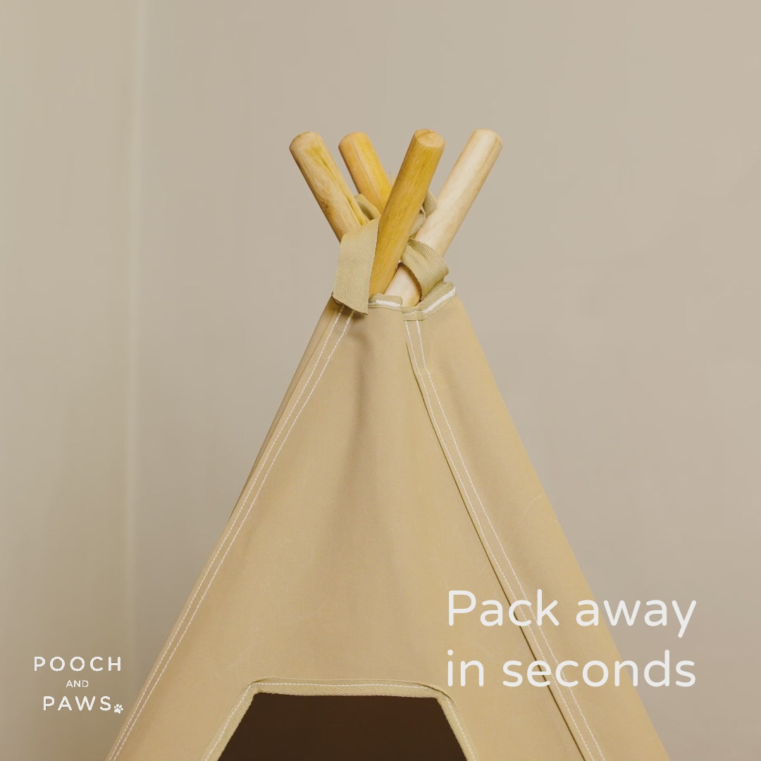 Pooch & Paws - Dog Teepee - Navy Blue