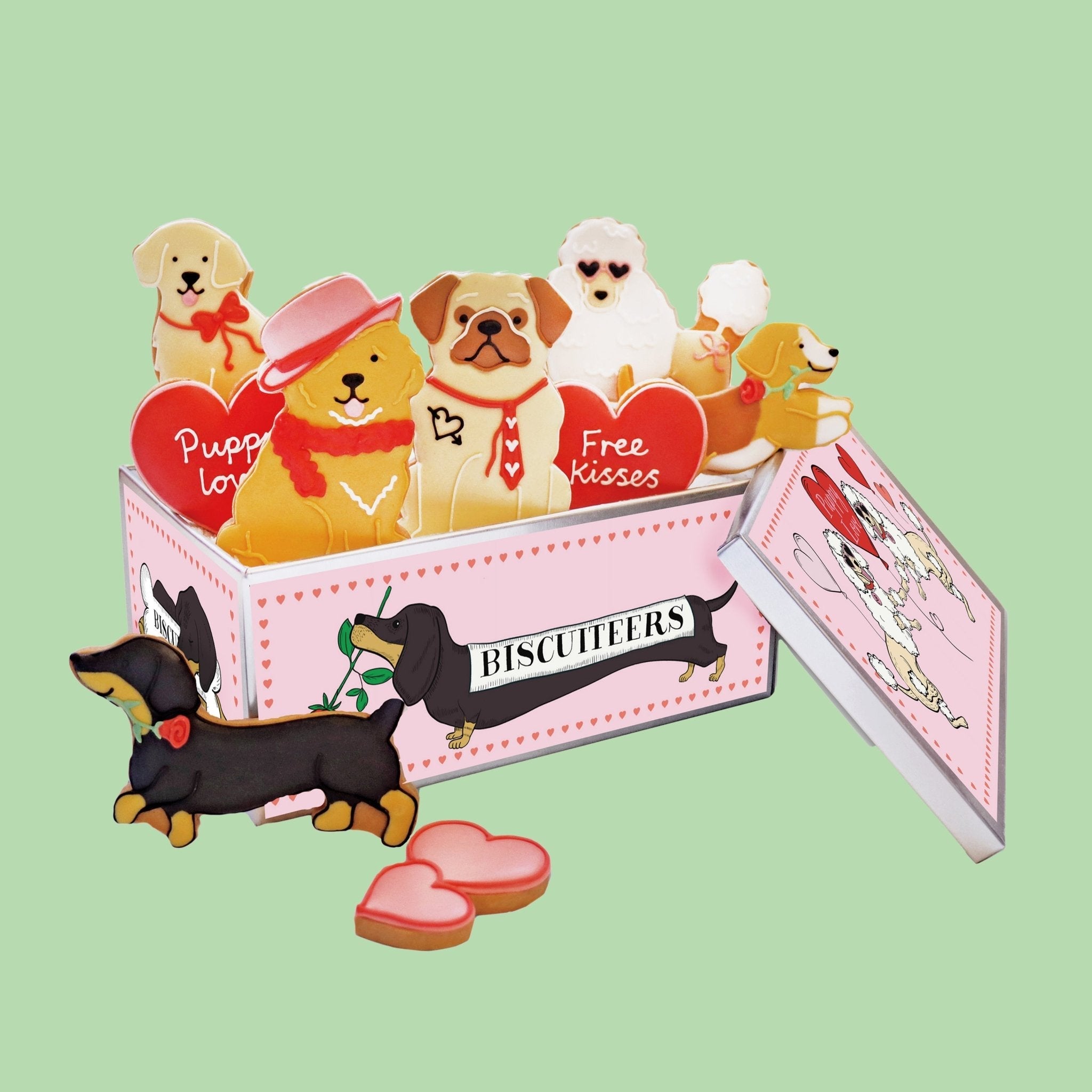 Biscuiteers Puppy Love Biscuit Tin