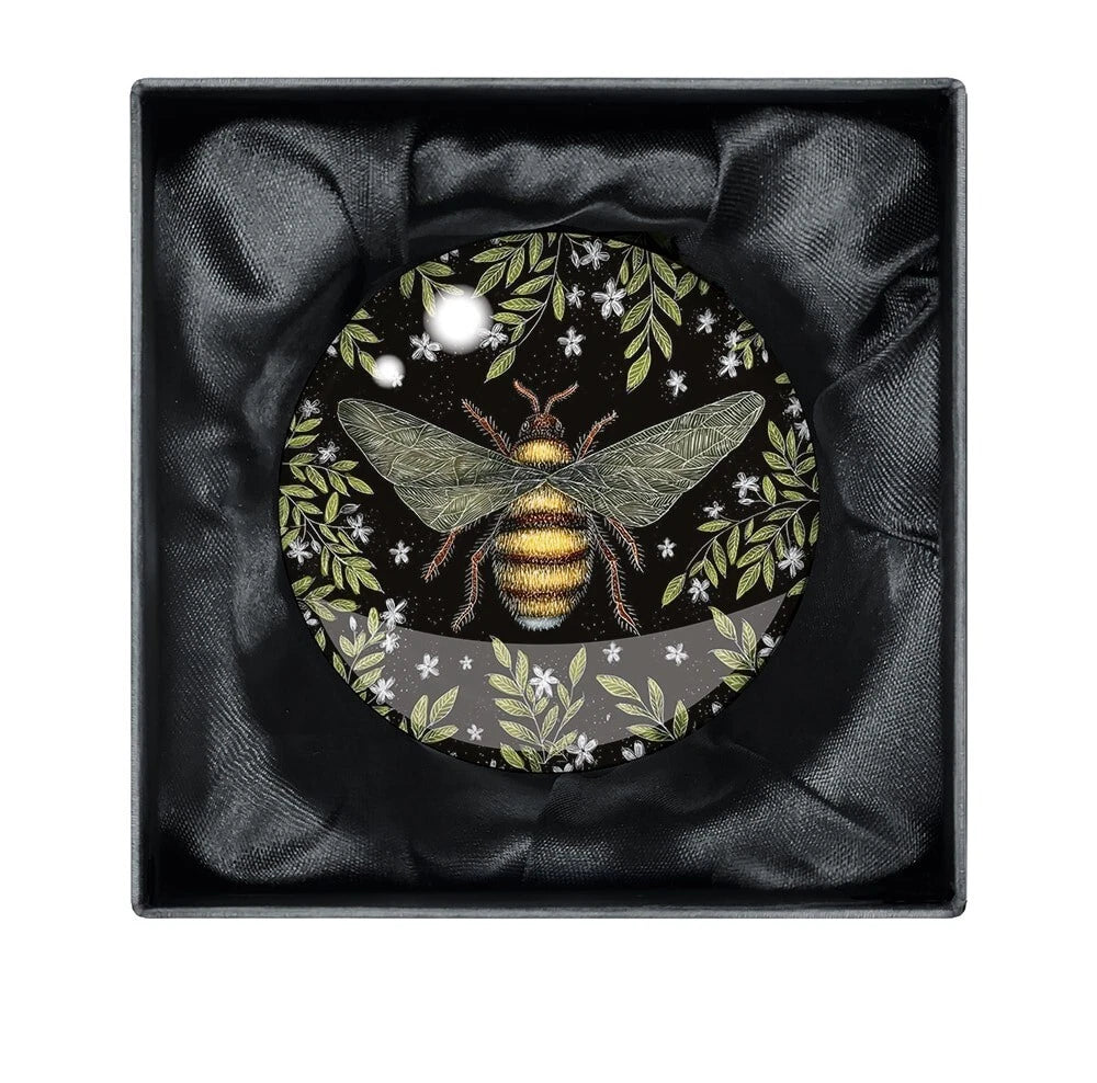 Catherine Rowe Honey Bee Crystal Paperweight