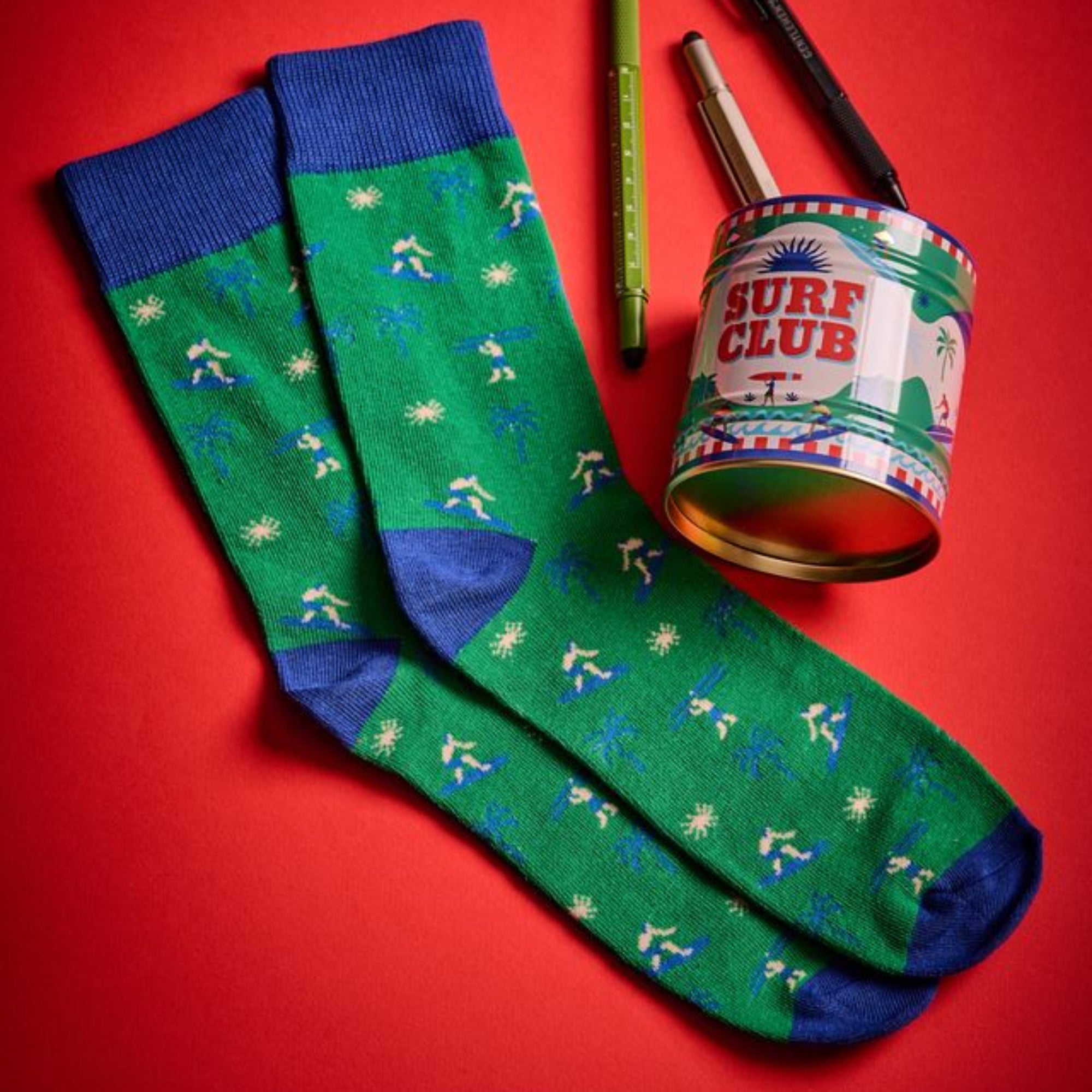 Surfing Socks in a Tin