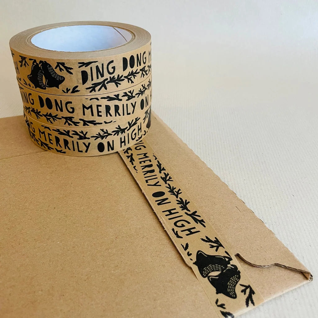 Kraft Paper Tape - Christmas - Ding dong merrily on high