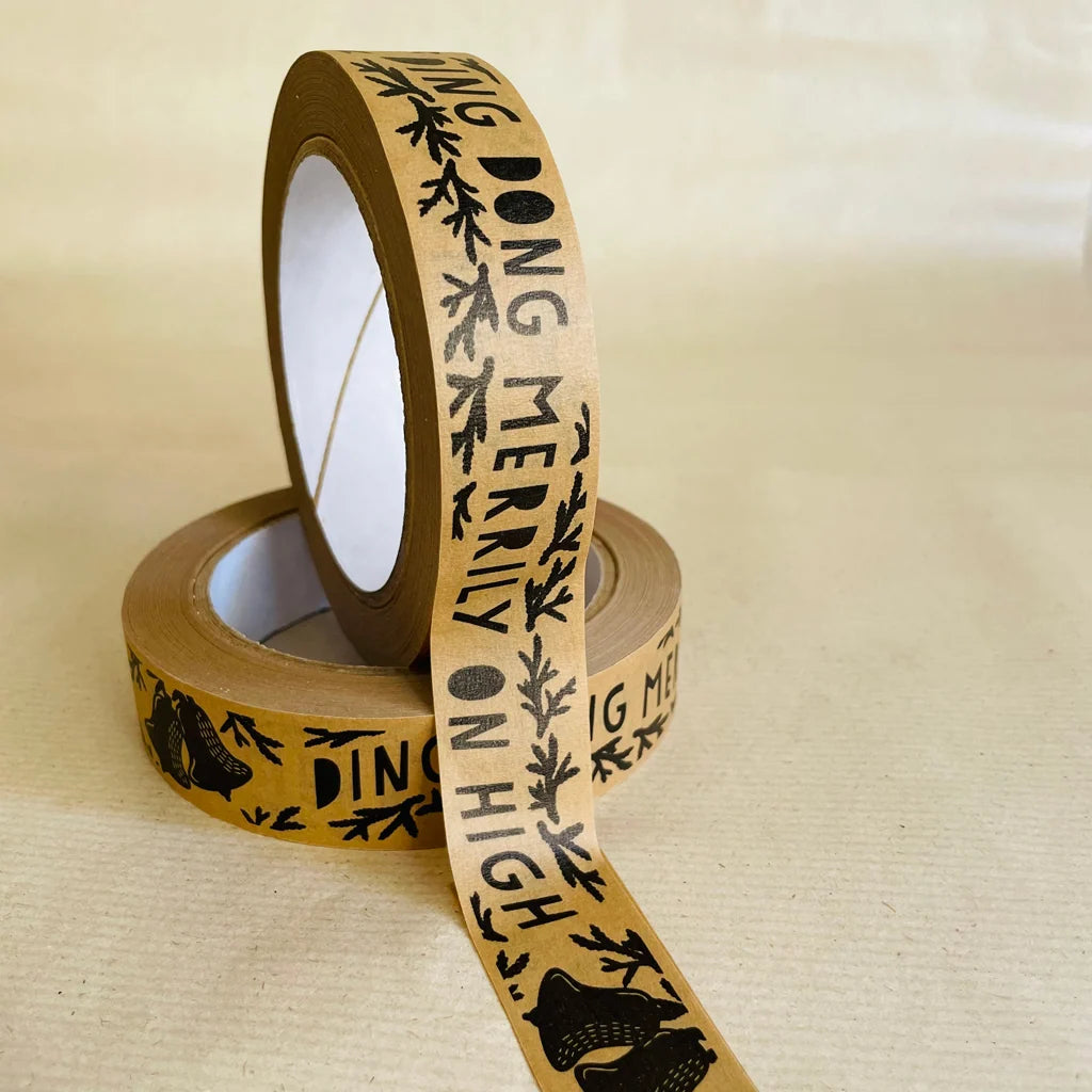 Kraft Paper Tape - Christmas - Ding dong merrily on high