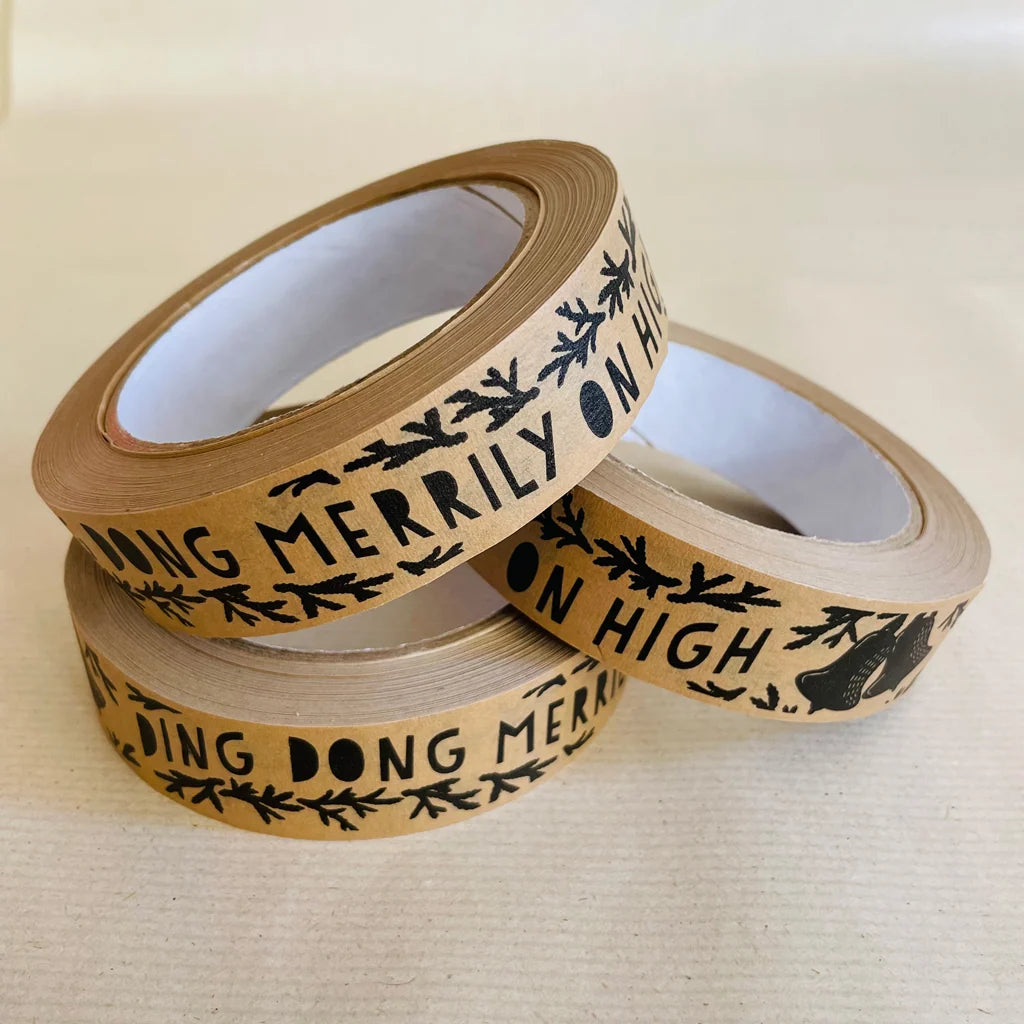 Kraft Paper Tape - Christmas - Ding dong merrily on high